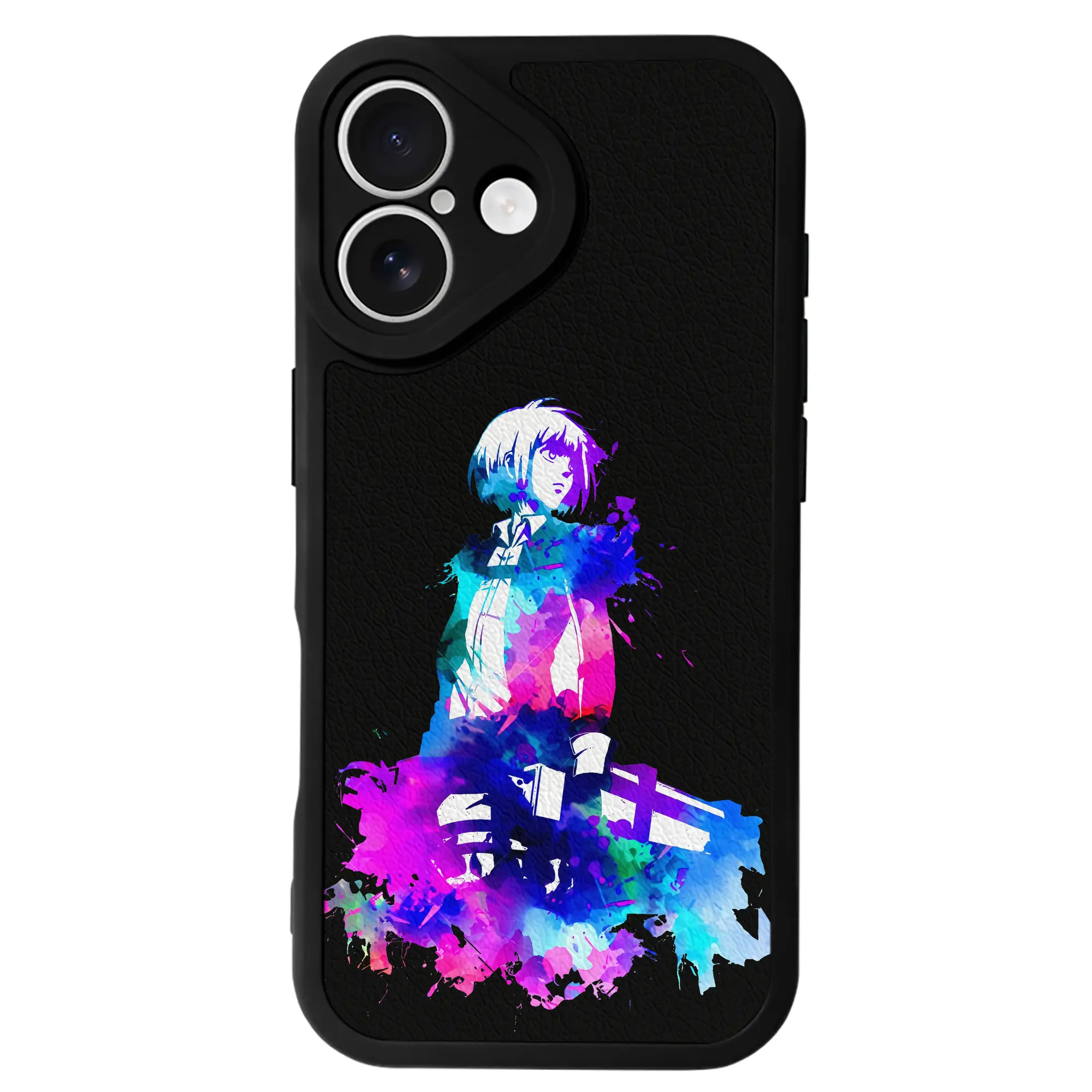 進撃の巨人 グッズ アルミン・アルレルト - IPhone 16シリーズ対応 ・ シリコンスマホケース ・ レザー調 ・ 高精度フィット ・ 耐衝撃 ・ ワイヤレス充電対応 ・ 精密カット